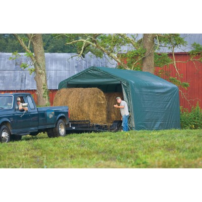 Shelterlogic Equine Storage Shelter Peak-Style, 12' x 20' x 8'   554796015